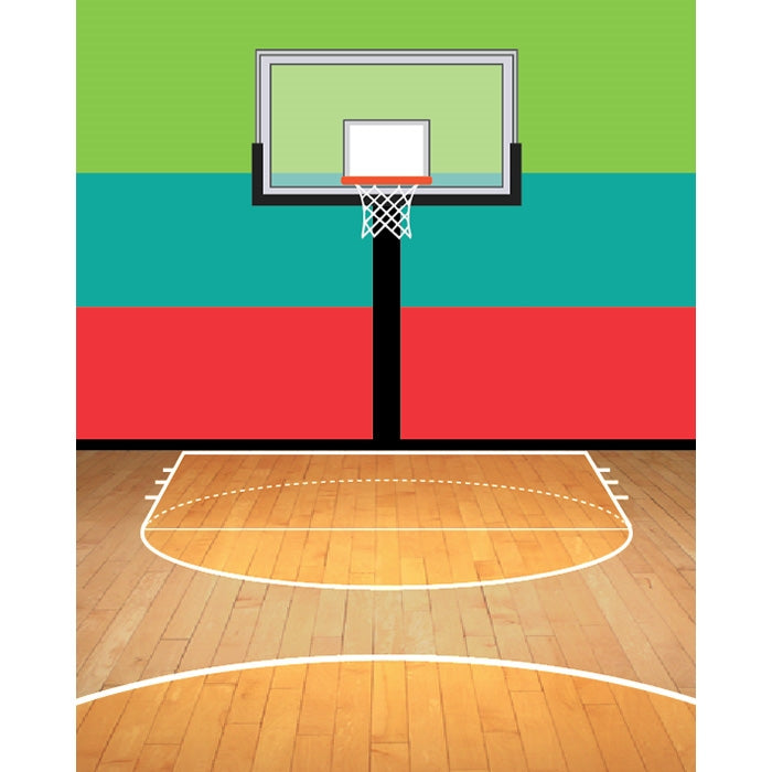 Half Court Printed Backdrop | Backdrop Express Half Court Printed ...
