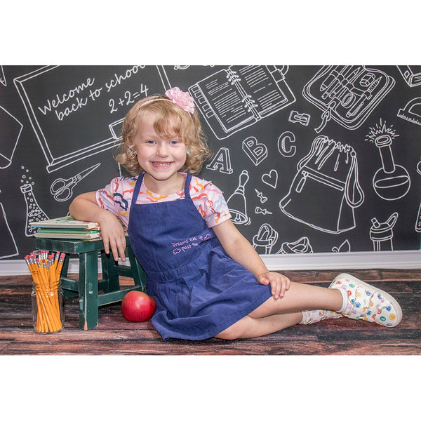 Back to School Chalkboard Printed Backdrop