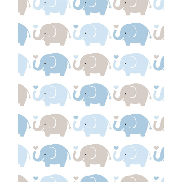 Baby Elephants Printed Backdrop