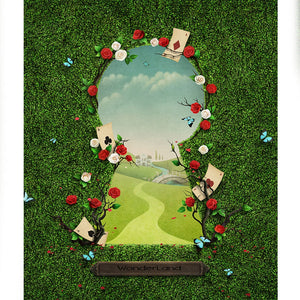 Wonderland Keyhole Printed Backdrop