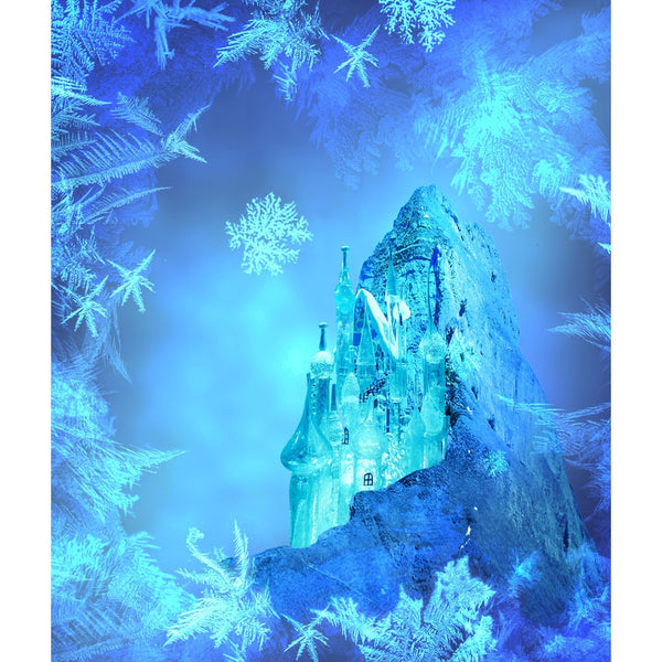 Frozen Castle Printed Backdrop