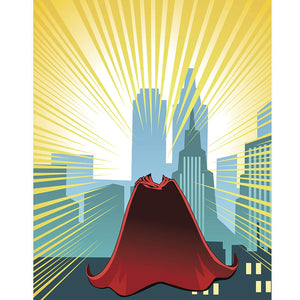 Superhero Cape Printed Backdrop