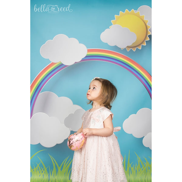 Sunshine and Rainbows Printed Backdrop