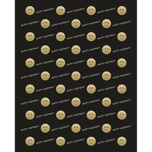 Chalkboard Emoji Birthday Printed Backdrop