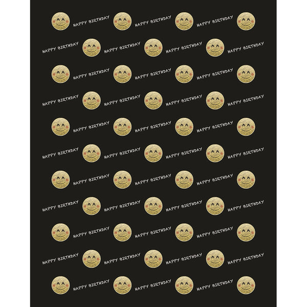 Chalkboard Emoji Birthday Printed Backdrop