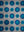 Aqua Blue Polka Dot Printed Backdrop