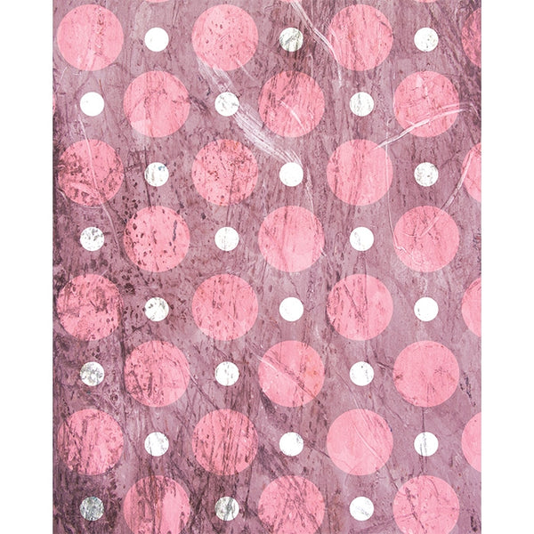 Pink Grunge Polka Dot Printed Backdrop