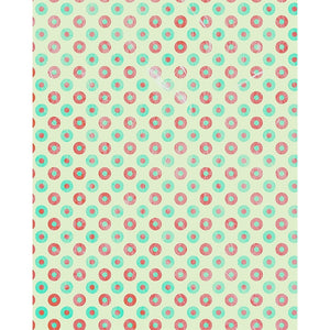 Seafoam & Pink Polka Dots Printed Backdrop