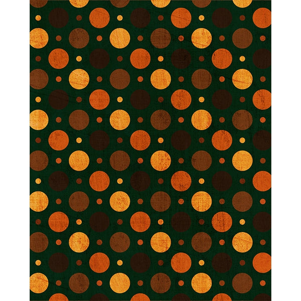 Pumpkin Polka Dot Printed Backdrop