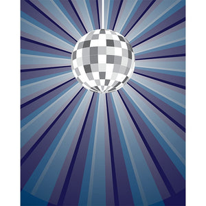 Disco Ball Printed Backdrop