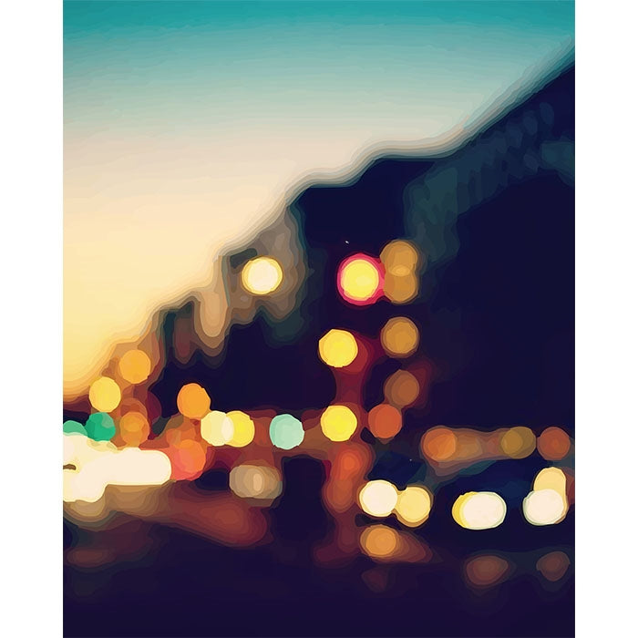 Bokeh City Street Printed Backdrop | Backdrop Express Bokeh City Street ...