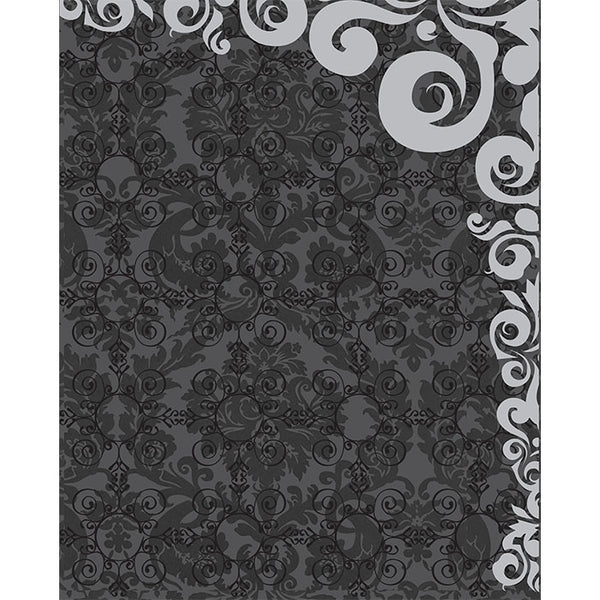 Gray Damask Wallpaper Printed Backdrop