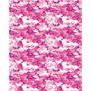 Pink Camouflage Printed Backdrop