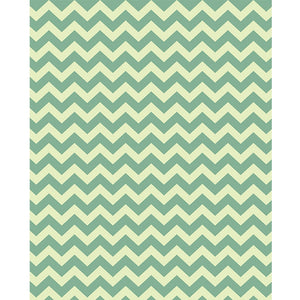 Light Green & Yellow Chevron Printed Backdrop