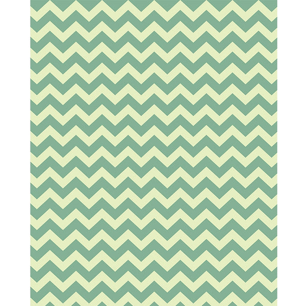 Light Green & Yellow Chevron Printed Backdrop