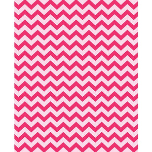 Hot Pink & Blush Chevron Printed Backdrop