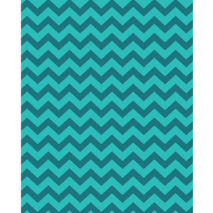 Teal Shades Chevron Printed Backdrop