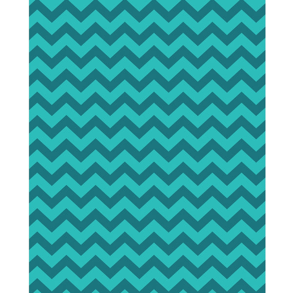 Teal Shades Chevron Printed Backdrop