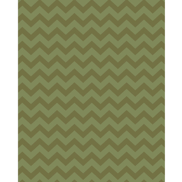 Forest Greens Chevron Printed Backdrop