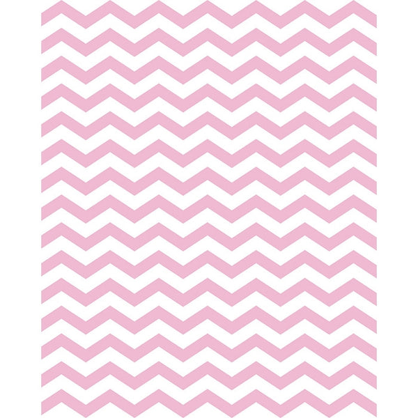 Pink Princess Chevron Printed Backdrop