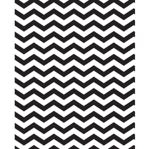 Black & White Chevron Printed Backdrop