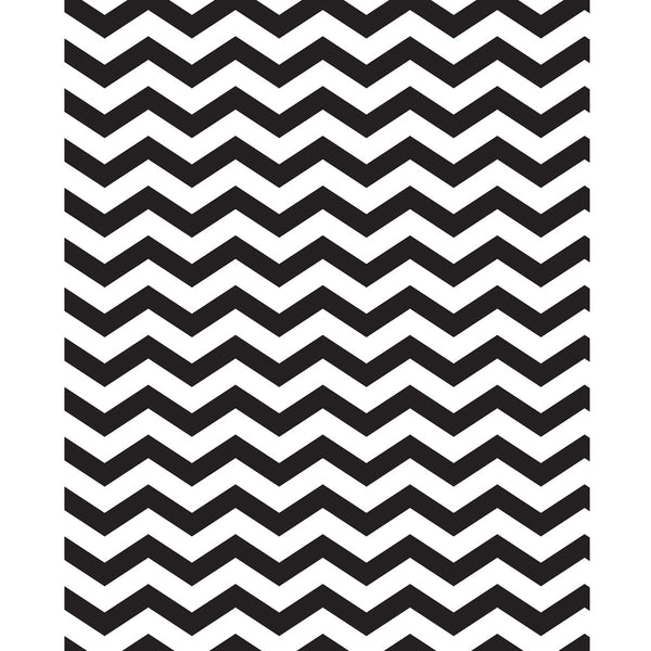 Black & White Chevron Printed Backdrop