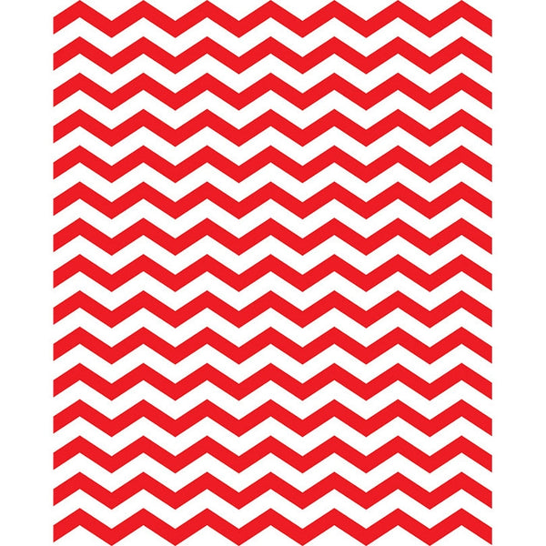 Red & White Chevron Printed Backdrop