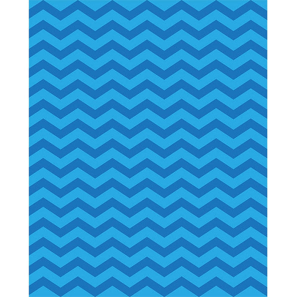 Aquamarine Chevron Printed Backdrop