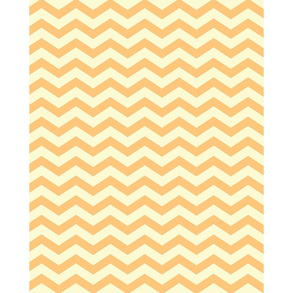 Peach Yellow Chevron Printed Backdrop