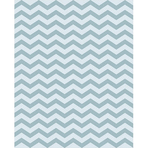 Winter Gray & White Chevron Printed Backdrop