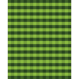 Green Plaid Printed Backdrop