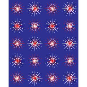 Retro Starbursts Printed Backdrop