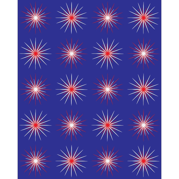 Retro Starbursts Printed Backdrop