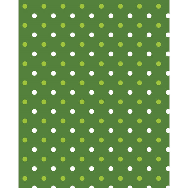 Green Polka Dots Printed Backdrop