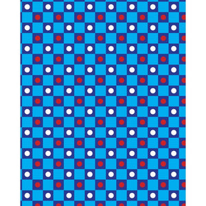 Checkerboard Polka Dots Printed Backdrop