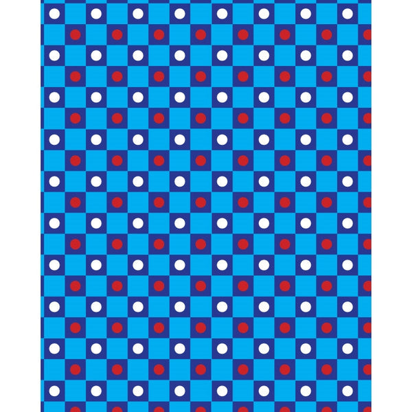 Checkerboard Polka Dots Printed Backdrop