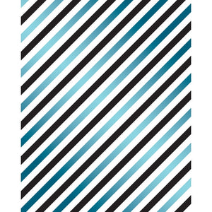 Blue Stripes Printed Backdrop