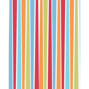 Blue, Red, & Orange Striped Printed Backdrop