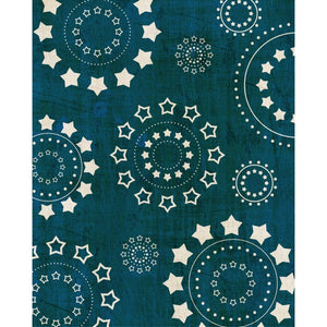 Blue Starburst Printed Backdrop