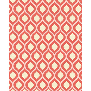 Orange Retro Waves Patterned Printed Backdrop