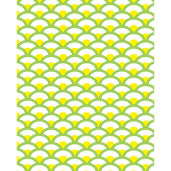 Yellow & Green Scales Patterned Printed Backdrop