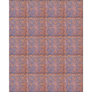 Elegant Orange Tiles Printed Backdrop