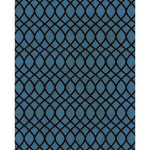 Blue and Black Waves Printed Backdrop