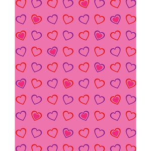 Dancing Hearts Printed Backdrop