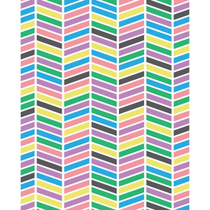 Multicolor Chevron Printed Backdrop