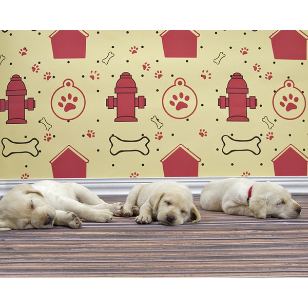 Dog House Patterned Printed Backdrop