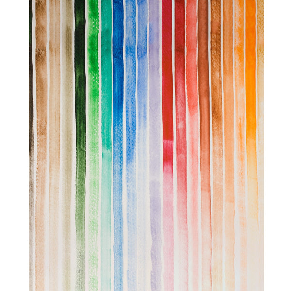 Water Color Stripes Painted Backdrop