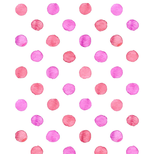 Rose Polka Dots Printed Backdrop