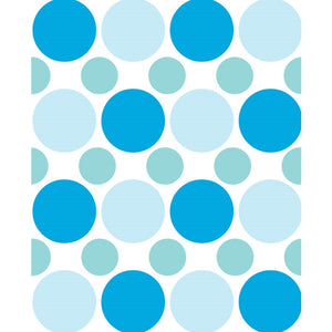 Blue, Gray & Green Polka Dot Printed Backdrop