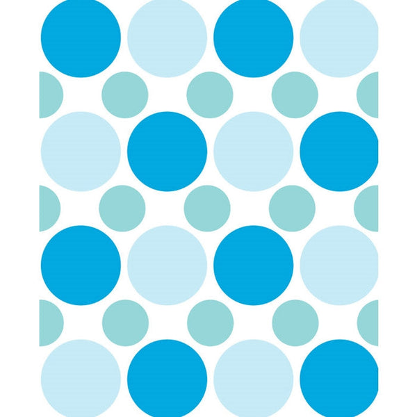 Blue, Gray & Green Polka Dot Printed Backdrop